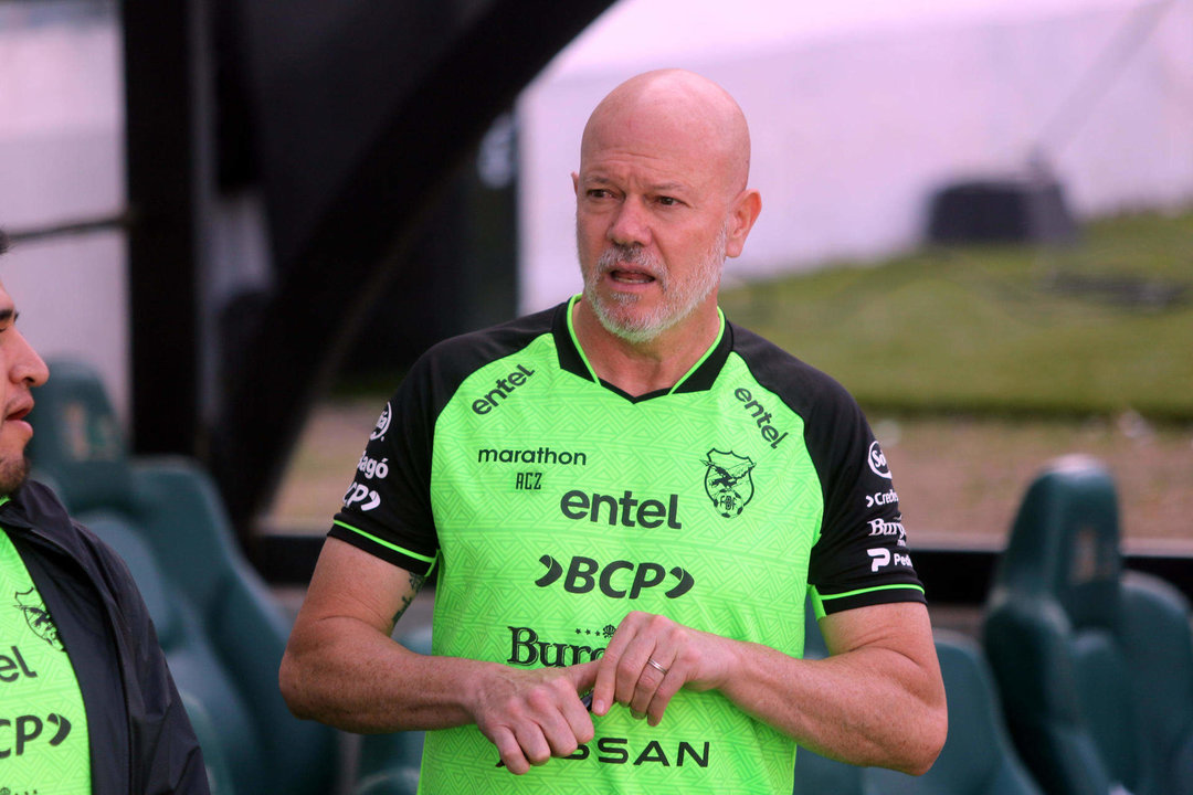 El entrenador de la selección de Bolivia, el brasileño Antonio Carlos Zago. EFE/Juan Carlos Torrejón.