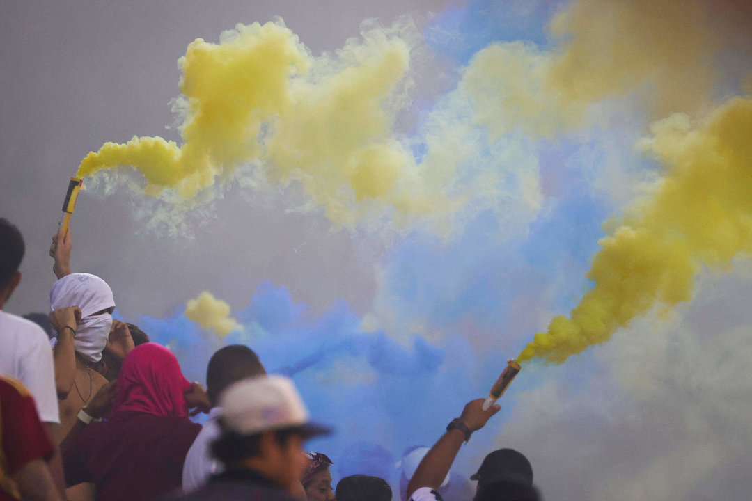 Imagen de archivo de hinchas de Venezuela. EFE/ Miguel Gutiérrez