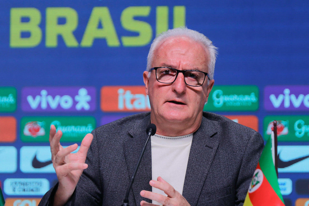 Imagen de archivo del seleccionador de Brasil, Dorival Junior, quien este domingo dialogó como periodistas sobre el debut en la Copa América frente a Costa Rica, este lunes en el SoFi Stadium de Los Angeles. EFE/ André Coelho