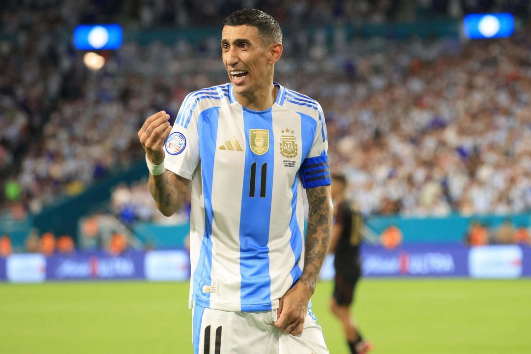 Angel Di María de Argentina en la Copa América 2024. EFE/EPA/CRISTÓBAL HERRERA-ULASHKEVICH