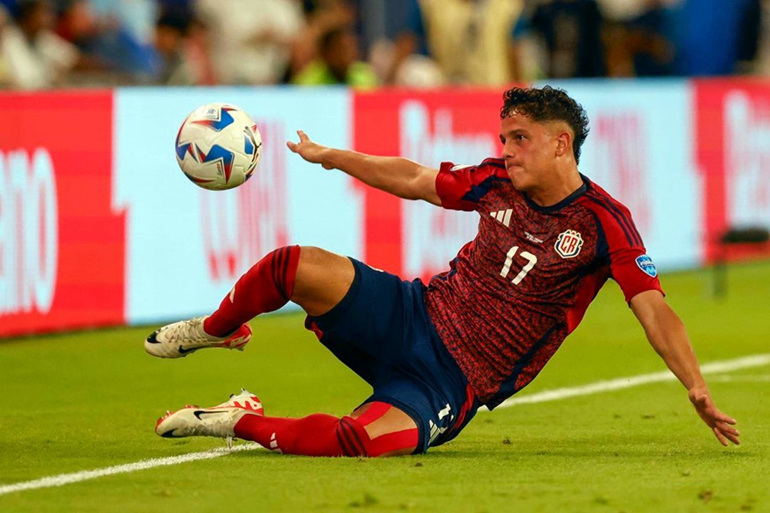 El delantero de Costa Rica Warren Madrigal en la Copa América 2024. EFE/EPA/ADAM DAVIS