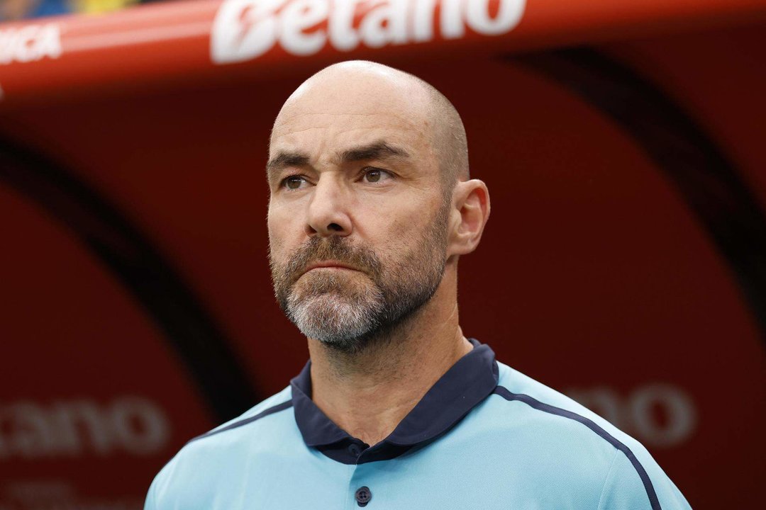 El entrenador de Ecuador, Félix Sánchez, en la Copa América. EFE/EPA/CAROLINE BREHMAN