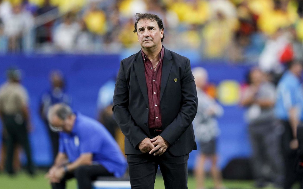 El entrenador principal de Colombia, Nestor Lorenzo en la Copa América 2024. EFE/EPA/ERIK S. MENOR