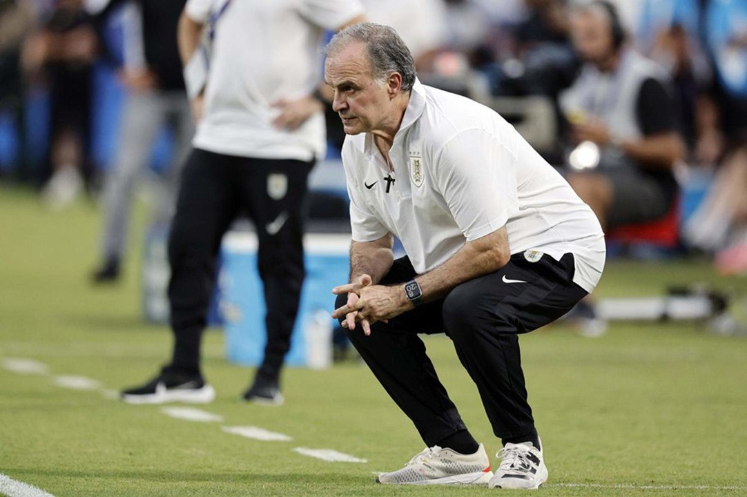 El entrenador de Uruguay, Marcelo Bielsa en la Copa América 2024. EFE/EPA/ERIK S. MENOR